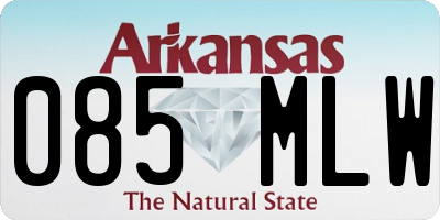 AR license plate 085MLW