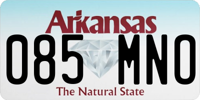 AR license plate 085MNO
