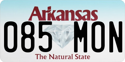 AR license plate 085MON