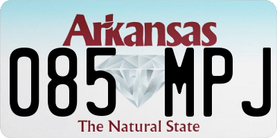 AR license plate 085MPJ
