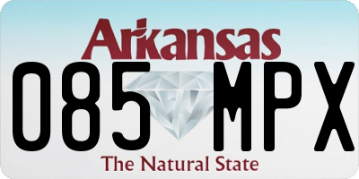 AR license plate 085MPX