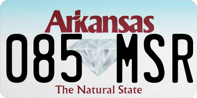 AR license plate 085MSR