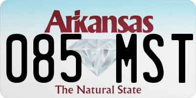 AR license plate 085MST