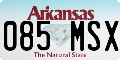AR license plate 085MSX