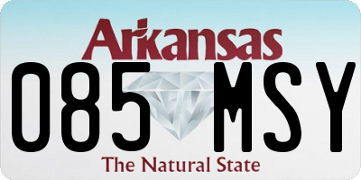 AR license plate 085MSY