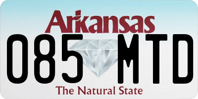 AR license plate 085MTD