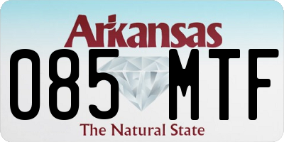AR license plate 085MTF