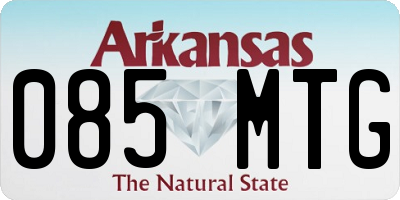 AR license plate 085MTG