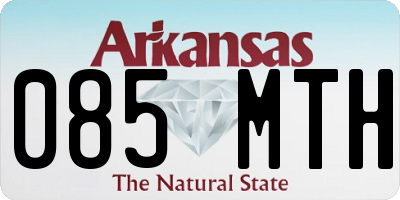 AR license plate 085MTH