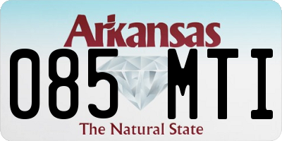 AR license plate 085MTI