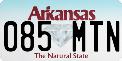 AR license plate 085MTN
