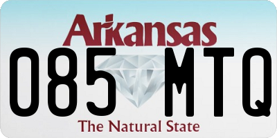 AR license plate 085MTQ