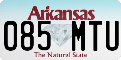 AR license plate 085MTU