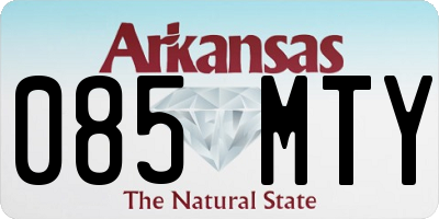 AR license plate 085MTY