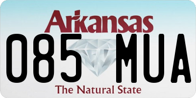 AR license plate 085MUA