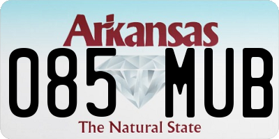 AR license plate 085MUB