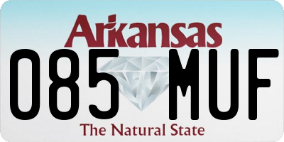 AR license plate 085MUF