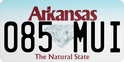 AR license plate 085MUI
