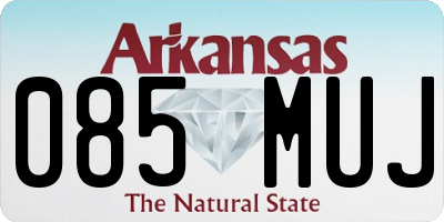 AR license plate 085MUJ