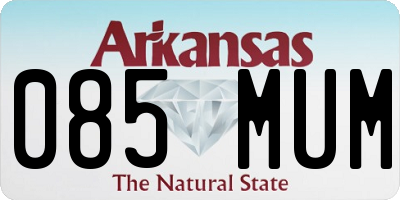 AR license plate 085MUM