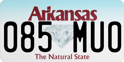 AR license plate 085MUO