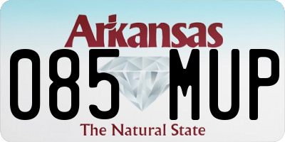 AR license plate 085MUP