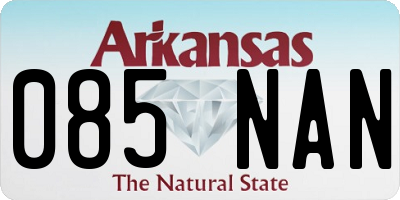 AR license plate 085NAN