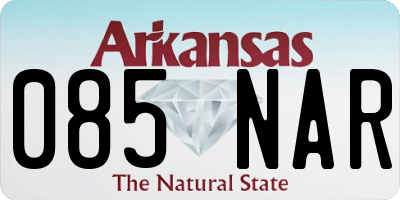 AR license plate 085NAR