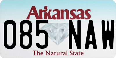 AR license plate 085NAW