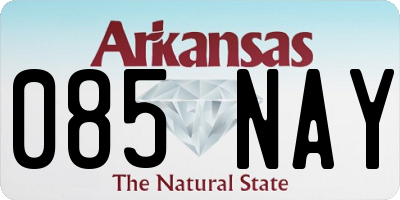AR license plate 085NAY