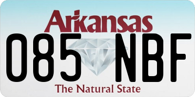 AR license plate 085NBF