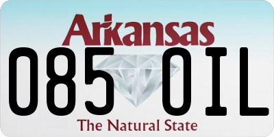 AR license plate 085OIL