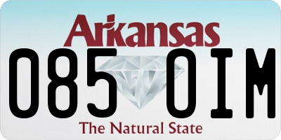 AR license plate 085OIM