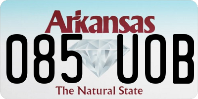 AR license plate 085UOB