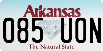 AR license plate 085UON