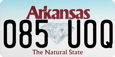 AR license plate 085UOQ