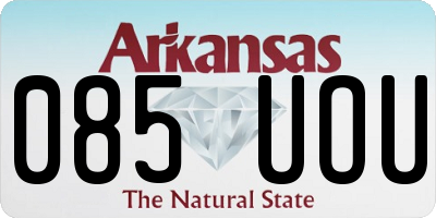 AR license plate 085UOU