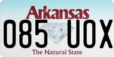 AR license plate 085UOX