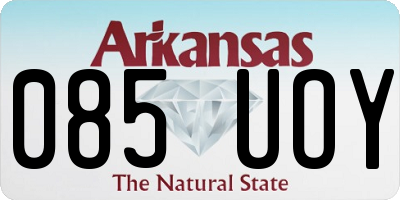 AR license plate 085UOY