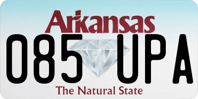 AR license plate 085UPA