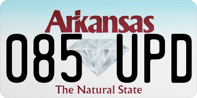 AR license plate 085UPD
