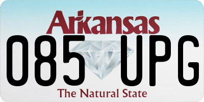 AR license plate 085UPG