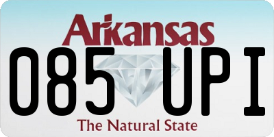 AR license plate 085UPI