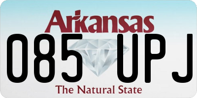 AR license plate 085UPJ