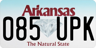 AR license plate 085UPK