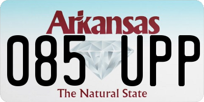 AR license plate 085UPP