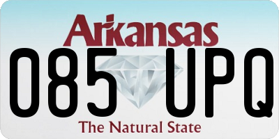 AR license plate 085UPQ