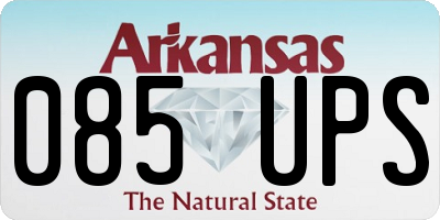 AR license plate 085UPS