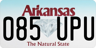 AR license plate 085UPU