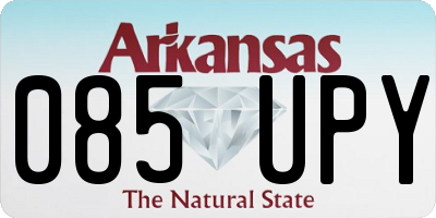 AR license plate 085UPY